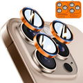 TOCOL for iPhone 16 Pro Max Camera Lens Protector/iPhone 16 Pro Camera Lens Protector Tempered Glass HD Individual Scratch Resistant Cover Accessories Case Friendly 2 Pack（Orange） by TOCOL