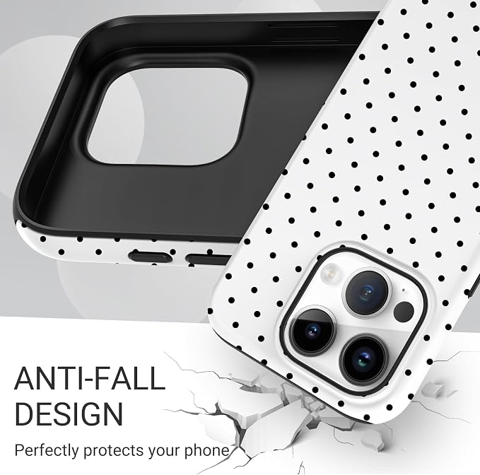 TPU Phone Case for iPhone 13 Pro, MagSafe Wireless Charging Compatible, Shockproof Slim Fit Protective Cover with Anti-Yellowing & Raised Camera Protection (Polka dot 8, iPhone 13 Pro) - Image 5