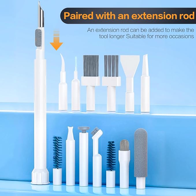 34-in-1 Electronics Cleaning Kit for iPhone, AirPods, Keyboard, USB C, Port | Professional, Multi-Purpose Cleaning Kit, With Cleaning Putty, Microfiber Cloth, Compact Portable Design White sunoyar - Image 5