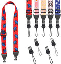 FIEIL Blue Butterfly Shoulder Strap, Adjustable Camera Strap with 2 Sets of Quick-Release Buckles, Comfortable Neck Strap for iPad, Tablet, Camera, Laptop, Binocular, Luggage Bag by FIEIL