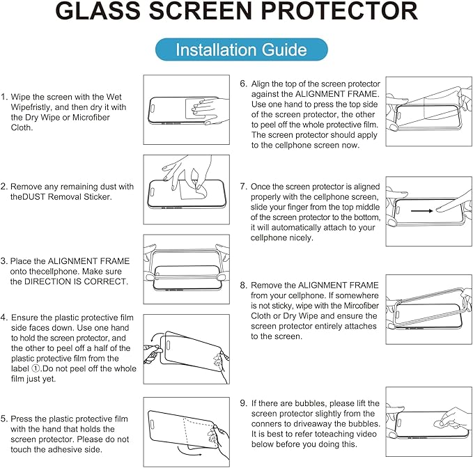 Mothca 2 Pack Matte Glass Screen Protector for iPhone 14 Pro Max [6.7 inch] + 2 Pack Camera Lens Protector, Anti-Glare & Anti-Fingerprint Tempered Glass Film, Bubble Free Case Friendly Smooth as Silk - Image 7