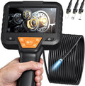 32.8FT Endoscope Camera with Light-1080P HD Borescope Inspection Camera | IP67 Waterproof Sewer Tools with 8 Adjustable LEDs,Snake Cameras with 4.3" IPS Screen for Plumbing & Automotive Engines by Unknown