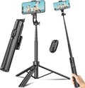 Selfie Stick Tripod for Phone with Remote Control & Holder, 63 Inch, Black | Extendable Selfie Stick Travel for iPhone, iPhone Tripod for Video Recording by Liphisy