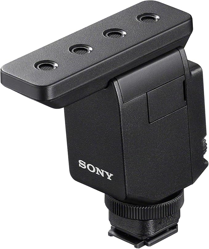 Digital MI Shoe Shotgun Microphone with Beamforming Technology for Three switchable directivities - ECM-B10,Black | Supplied windscreen, Designed to minimize vibration noise, Beamforming Technology for Three switchable directivities by Unknown
