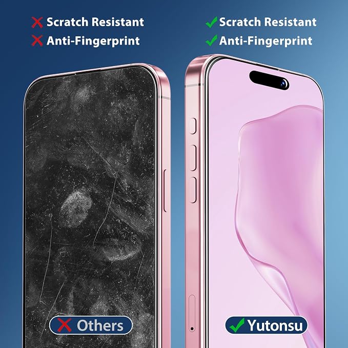 2 Pack Tempered Glass Screen Protector for iPhone 15 6.1-Inch | with 2 Pack Camera Lens Protector, Anti Scratch, Bubble Free, Case Friendly - Image 4