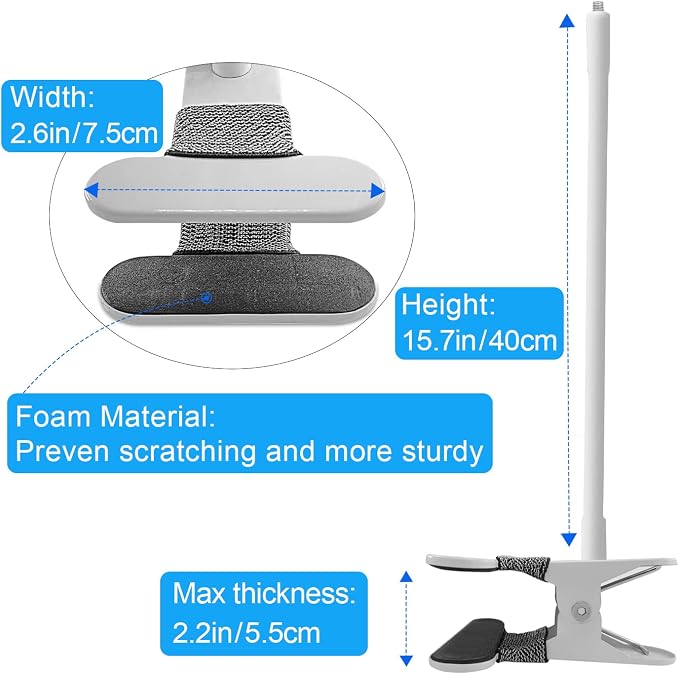 AOZTSUN Flexible Clip clamp Mount Compatible with Infant Optics DXR-8 and DXR-8 PRO Video Baby Monitor Camera 15.7 inches Flexible Long Gooseneck Arm, Baby Monitors Holder for Crib Baby Camera Stand - Image 3