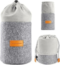 K&F CONCEPT Lens Pouch 2-in-1 Expandable Camera Lens Bag Case Compatible for Canon Lenses 75-300mm, Nikon, Sony, Pentax, Olympus Camera Lens 10 x 18cm Protective Neoprene Soft Plush for DSLR Lenses by KFCONCEPT