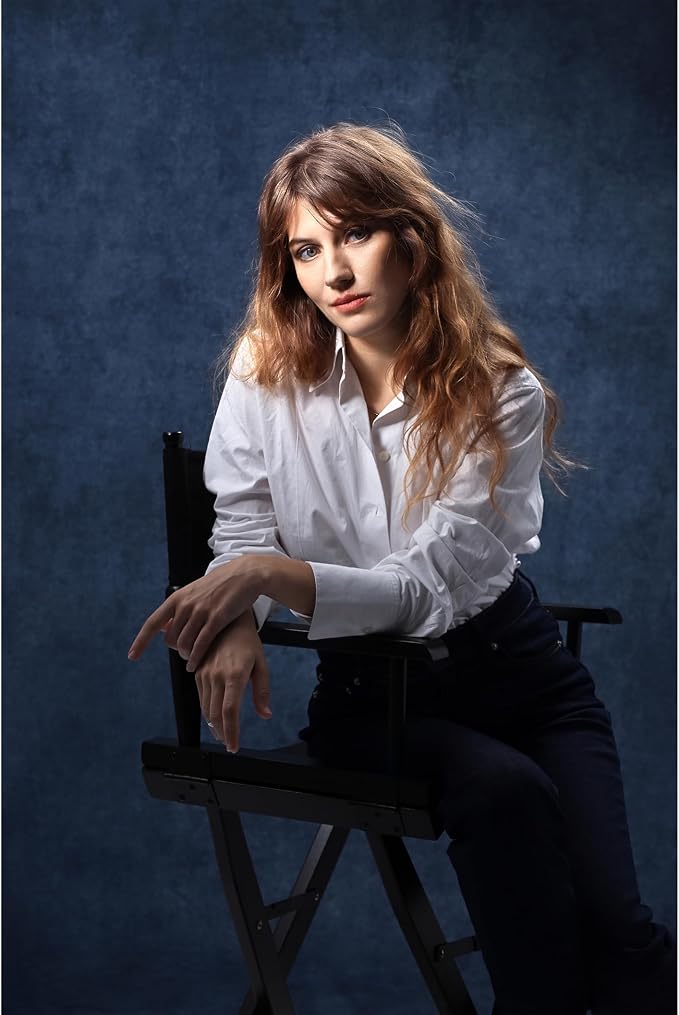 UrcTepics 8×10 ft Denim Blue Fabric Photo Backdrops, Classic Abstract Texture Backdrop for Headshots and Portraits, Vintage Photography Background for Studio and Events - Image 4