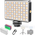 80 LED Video Light, Portable USB Photo Light Dimmable 2500-9000K CRI 95+ 3000mAh Battery with Colored Filters and Clip, Photo Lamp for Phone/iPad/Camera by SEAEYES