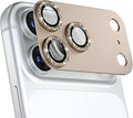 for iPhone 17 Pro Camera Lens Protector, Glitter Gray | [Military Grade Shatterproof] [Strong Adsorption] [Case Friendly] Matte Metal Tempered Glass Camera Screen Cover Accessories by Beuxece