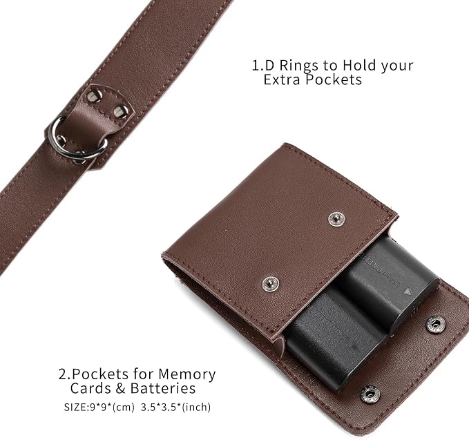 Dual Camera Harness Camera Straps Holster for Photographers Comfort Version | camera holster leather harnes spider holster camera belt camera harness for photographers leather harness camera neck strap - Image 4