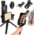 Polarized Light and Lens for Tattoo, Polarizing CPL Lens for iPhone | Eliminate Glare And Restore True Colors, 120 LED Light, 52mm CPL Lens,Tattoo Photography Kit For Tattoo Artists, Vlogs, Zoom by Unknown