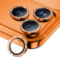 Camera Lens Protector for iPhone 17 Pro Max/17 Pro- Glitter Orange | 9H Tempered Glass, Metal Individual Camera Cover, Accessories, Anti-drop, Case Friendly, HD Clear, Anti-Scratch by WumigooProducts