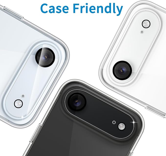 Dengduoduo 3 Pack Camera Lens Protector for iPhone Air, Tempered Glass Lens Cover, Ultra HD, 9H Hardness, Anti-Scratch, Case Friendly [No Affect on Night Shots] - Image 6