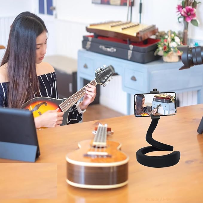 Flexible Camera Mount Compatible with GoPro Action Camera, 16.5Inch (42CM) | Compatible with GoPro Hero 13 12 11 10 9/AKASO EK7000/Insta360 X5/DJI Action 5 Pro, Gooseneck Holder for 2.32-3.93'' Phone - Image 6