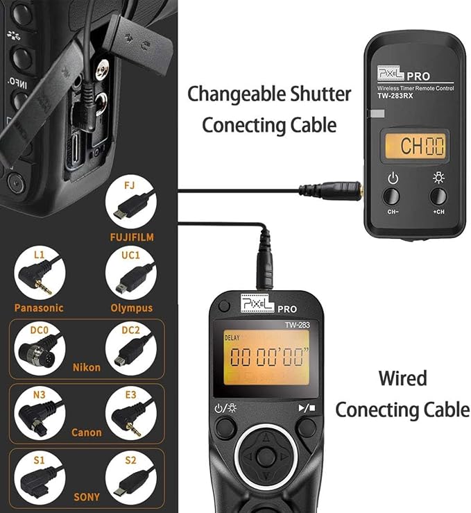 Camera Remote Control TW-283C2 Wireless Remote Shutter Release for Sony A7C2 A6700 A7M5 ZV-E1 ZV-E10II - Image 3