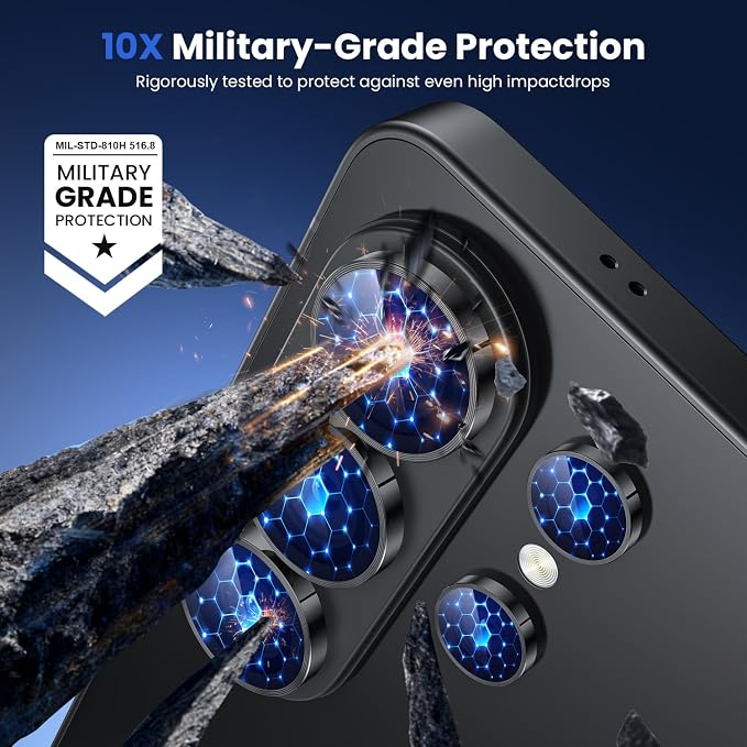 WSKEN for Samsung Galaxy S26 Ultra Camera Lens Protector - Ultra Thin | Case Friendly, 9H Shatterproof Tempered Glass, Anti Scratch Metal Circle, Camera Screen Protector Cover Accessories, Black - Image 2