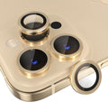 Choiche for iPhone 14 Pro/iPhone 14 Pro Max Camera Lens Protector | Ultra HD, 9H Tempered Glass Camera Cover Screen Protector Metal Ring Decoration Accessories (Gold) by Choiche
