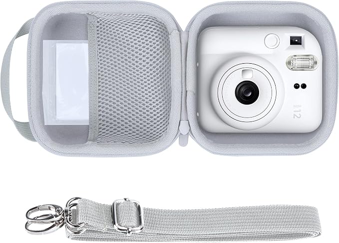 Lebakort Storage Case Compatible with Fujifilm Instax Mini 13/12 / 11 Instant Camera (Ice White Case) by Lebakort