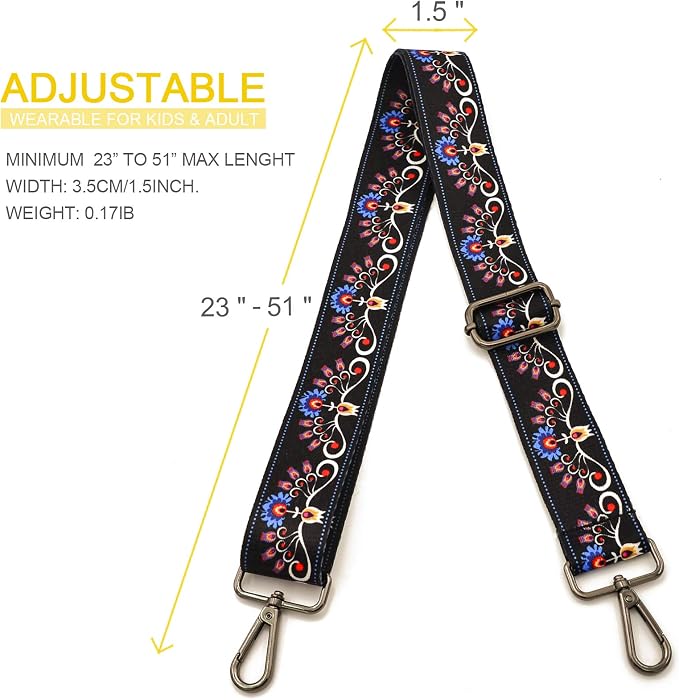 Replacement Purse Strap Shoulder Strap Adjustable Crossbody Strap for Women Crossbody Wide Shoulder Bag - Image 6