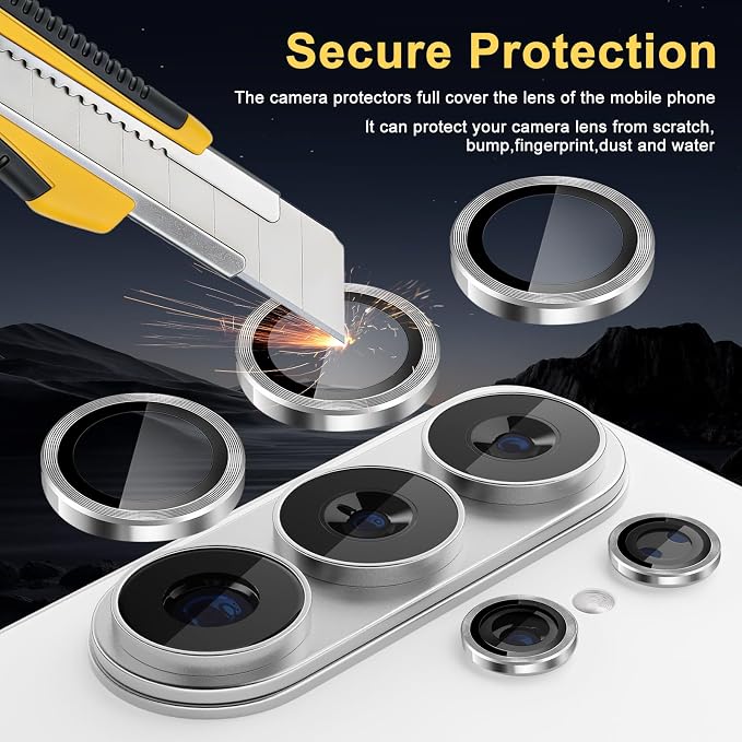 Camera Lens Protector for Samsung Galaxy S26 Ultra, Silver | Tempered Glass, Auto-align Tray, Easy Installation, Case Friendly, Anti-Scratch, HD Clear, Ultra Slim - Image 2