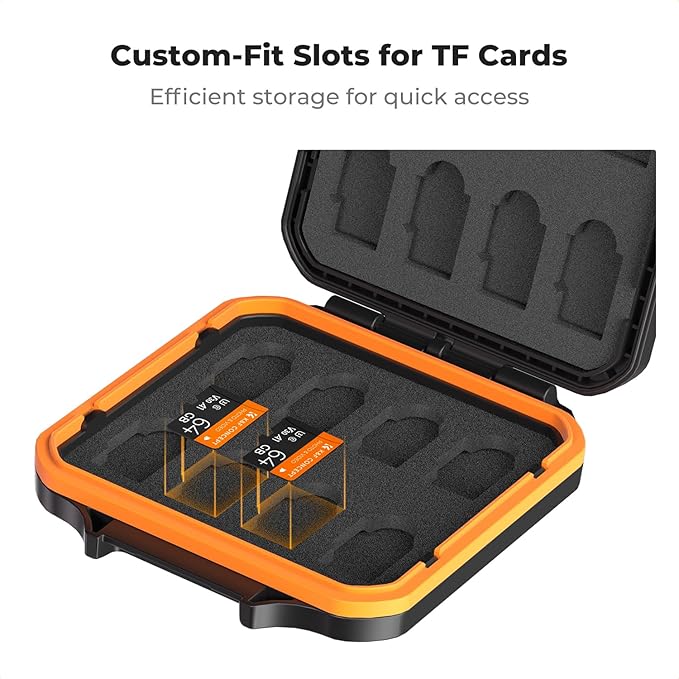 K&F CONCEPT 16 Slots Micro SD Card Case, Card Holder Organizer | Water-Resistant Anti-Shock Dust for Micro SD/SDHC/SDXC/TF, PM04 - Image 3