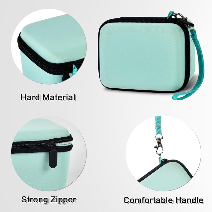 Comecase Vlogging Camera Case for Duluvulu/for VJIANGER 4K Digital Cameras | Mesh Pocket for Charging Cables and Batteries, Travel Storage for Vloggers, Parties and Camping (Green) - Case Only - Image 3