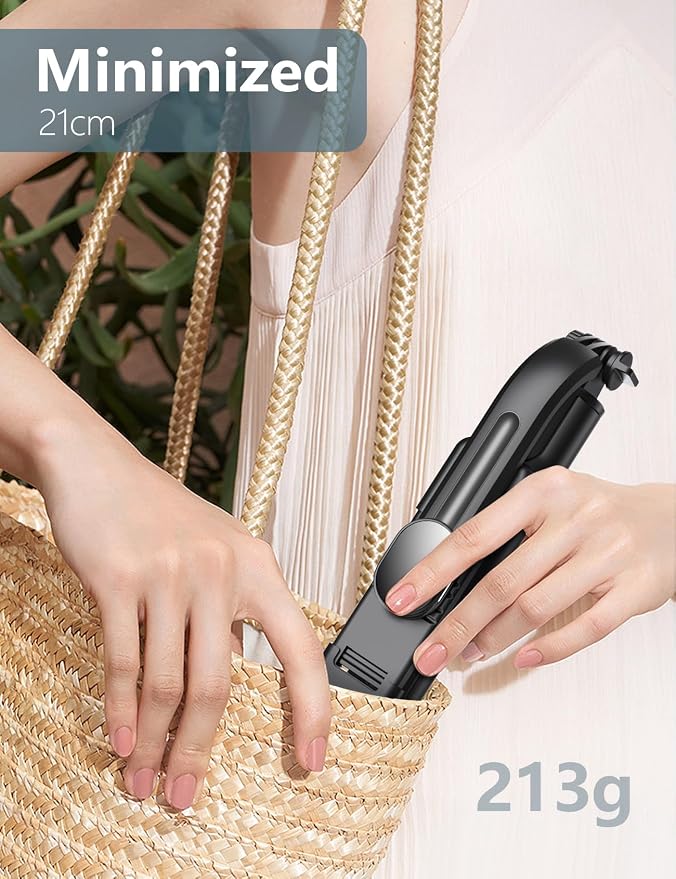 Selfie Stick Tripod with Light, 45'' Phone Tripod with Wireless Remote | Portable Travel Phone Tripod, Compatible with iPhone 16/15 Pro Max/15/14 Pro/14/13, Samsung S22/ S23 Ultra/Android Smartphone - Image 9