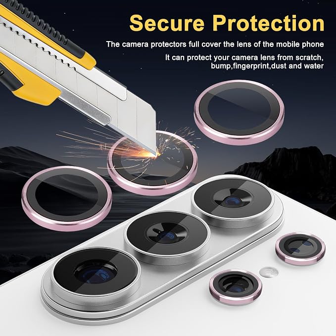Camera Lens Protector for Samsung Galaxy S26 Ultra, Pink | Tempered Glass, Auto-align Tray, Easy Installation, Case Friendly, Anti-Scratch, HD Clear, Ultra Slim - Image 2