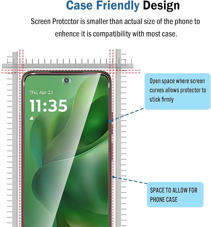2 Pack Compatible with Moto G Power 2025 / Moto G Power 2026 Screen Protector, 9H Tempered Glass Film,HD Clear Scratch Resistant,Bubble-Free for Motorola Moto G Power 5G 2025 Screen Protector - Image 5