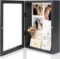 Muzilife 13x16 Shadow Box Wood Picture Frame, 2.16 Deep, Real Glass, Black | FSC-Wood, Magnetic Door, Linen Interior & Pins, Vertical, Horizontal Wall Hanging, Display Case Frame for Photos & Keepsakes by Muzilife