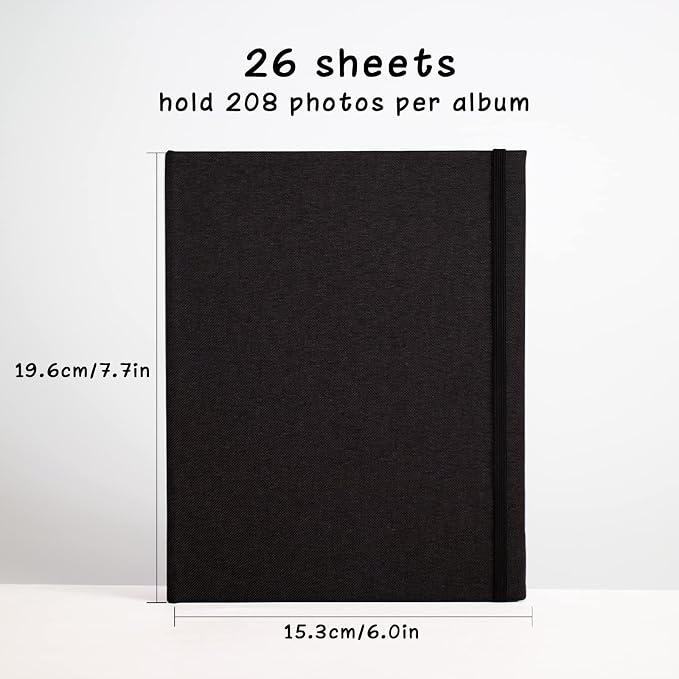 Mini Photo Album for Fujifilm Instax Mini Polaroid Snap, Linen Picture Book 2x3, Each Small Album Holds 208 Photos - Image 4