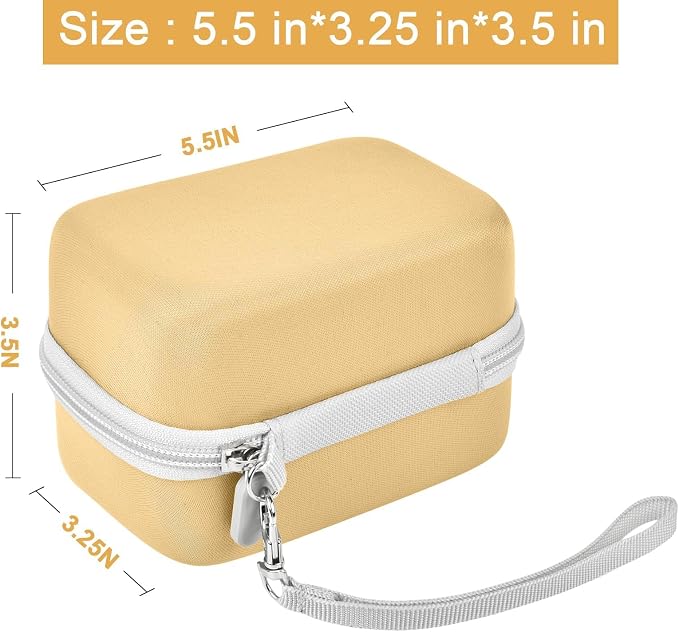 Digital Camera Case Compatible with KODAK EKTAR H35 H35N Half Frame Film Camera, Storage Holder Organizer for Kodak Ultra F9 M35 M38 Paper Shoot kamera, 35mm Film Rolls (Box Only) - Yellow | Camera and 35mm Film Rolls Storage, Mesh Pocket for Small Acc... - Image 5