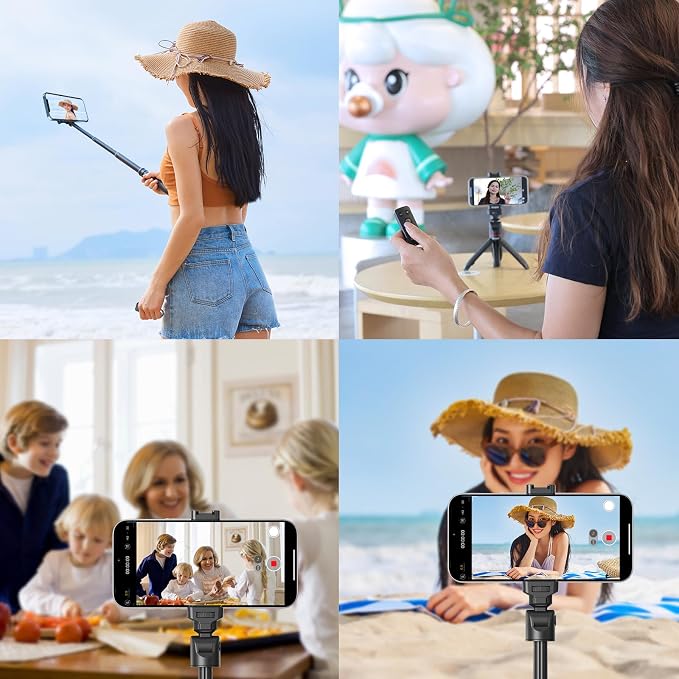 Newmowa Bluetooth Remote Shutter Rechargeable Zoom for iPhone Selfie Vlog | Support Video Photo Shooting, Lens Switching, for Travel, Group photo, ONLY Compatible with iPhone 11-17, iOS 15 and Above - Image 5