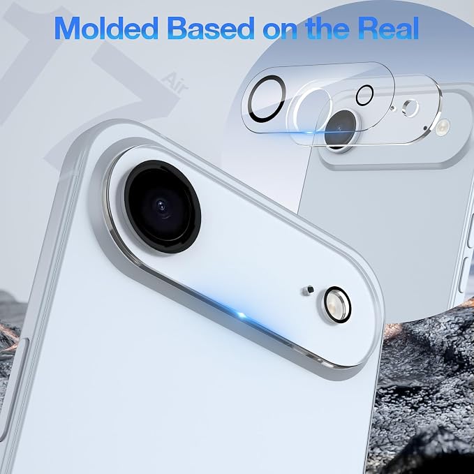 WHPXJY 2025 New Upgrade for 3 pack iPhone Air Camera Lens Protector-Tempered Glass Cover, 9H+ Shatterproof/Anti-scratch/Maintains Original Clarity/Easy to Install - Image 5