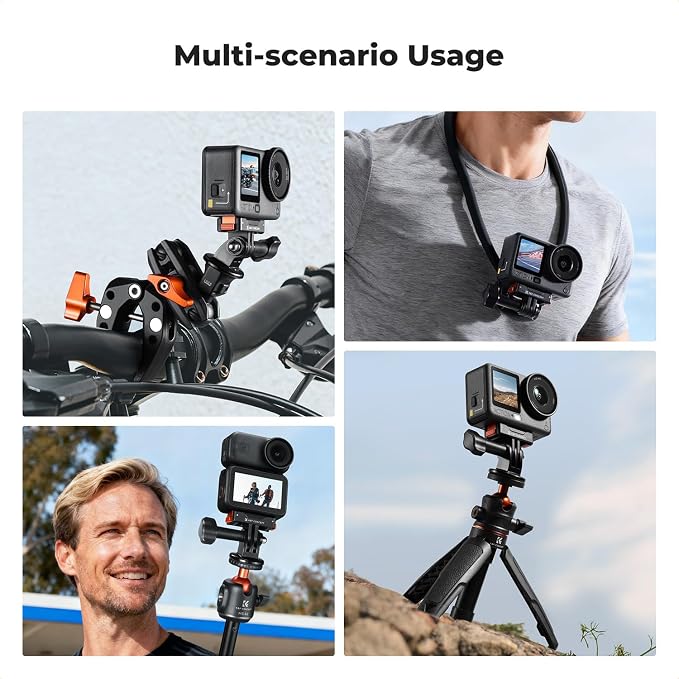 K&F CONCEPT 1 Pack Magnetic Adapter Mount for DJI Osmo Nano/Osmo Action 6 | Quick Release Extension Base Bracket for Tripod,Selfie Stick, Magic Arm, Action Camera Vlogging Accessories, PP09 - Image 7