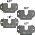 HYS Remote Speaker mic and Ham CB Radio W/Round Knob and Belt Clip Hanger | Fits both HT radios and speaker mics with round-knob or belt-clip.Screw-mount installs on dash console or any flat surface by HYS