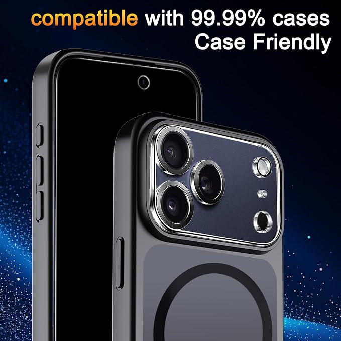 TZGZT Privacy Screen Protectors for iPhone 17 Pro Max, Tempered Glass, HD | 3 Pack, 9H+ Military Grade Shatterproof, Easy Installation, Bubble Free, Case Friendly, Includes Camera Lens Protectors - Image 7