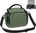 Ainiv DSLR Camera Bag, Large Waterproof Anti-Shock SLR Camera Case, Green | Adjustable Shoulder Strap Camera Backpack, Portable Crossbody Single Shoulder Backpacks Compatible with Canon, Sony, Nikon by Ainiv
