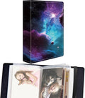 Small Photo Album 4x6 60 Pockets 120 Photos - Adventure Book Baby Photo Albums Photo Books for 4X6 Pictures Memory Book with Black Elastic Band for Photo Storage, A Blue And Purple Space by Unknown