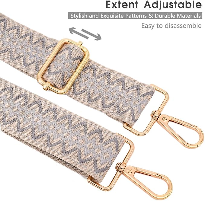 Replacement Purse Strap Shoulder Strap Adjustable Crossbody Strap for Women Crossbody Wide Shoulder Bag - Image 4