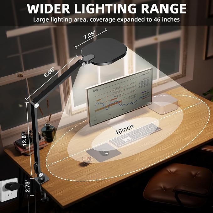 2 Packs Video Conference Light for Computer, Webcam, Video Recording | 15W LitONES Desk Ring Light for Zoom Calls Meeting with C-Clamp & Metal Swing Arm, Remote, Memory & Timing CRI 97.8 - Image 6