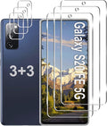 [3+3 Pack]Galaxy S20 FE 5G Screen Protector + Camera Lens Protector, HD Tempered Glass Film, 9H Hardness, Scratch Resistant, Easy Installation, Bubble Free, Screen Protector for Samsung Galaxy S20 FE by Gliansen