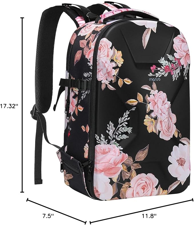 MOSISO Camera Backpack, DSLR/SLR/Mirrorless Photography Camera Bag, Black | Peony Waterproof Hardshell Case with Tripod Holder & Laptop Compartment Compatible with Canon/Nikon/Sony/DJI Mavic Drone - Image 9