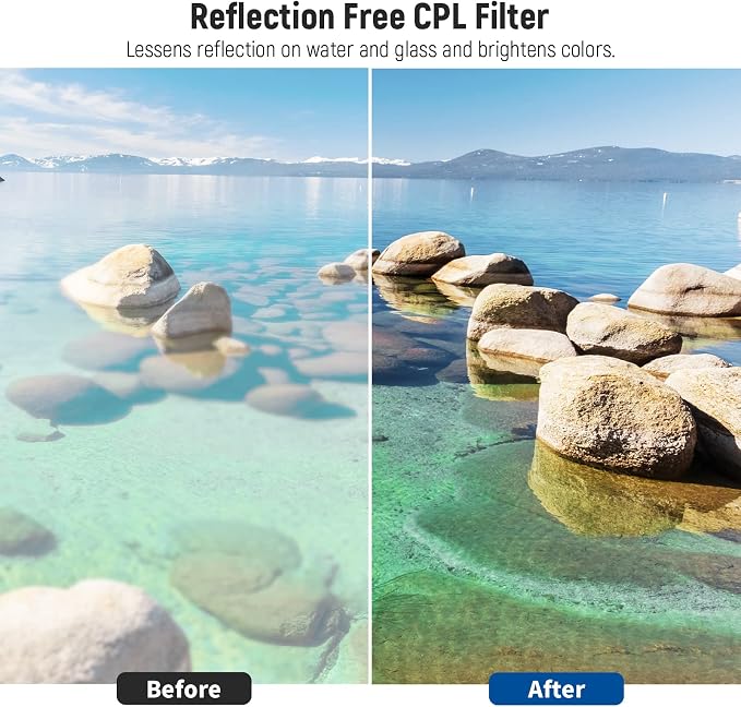 NEEWER 40.5mm ND Filter Pack and Lens Accessories, ND2 ND4 ND8 UV FLD CPL Filter Kit with Lens Cap - Image 3
