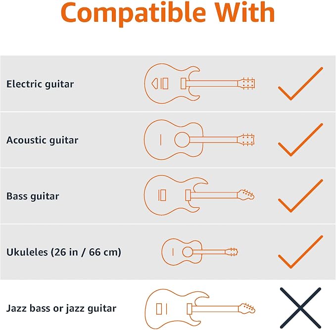 Amazon Basics Height Adjustable Foldable Guitar Stand with Secure Support, Padded Non-Slip Floor-Stand for Acoustic, Electric, Bass and Banjos, Portable Display-Stand, Black (Pack of 10) - Image 4