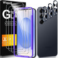 Wiaocit Tempered Glass Screen Protector for Samsung Galaxy S25 | 3+3 Pack, 9H Hardness, Camera Lens Protector, Installation Frame, Bubble Free, Case Friendly by Wiaocit