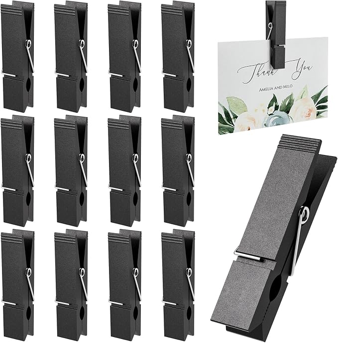 Grid Wall Hooks Clips, 12pcs Gridwall Accessories Oil Painting Sign Panel Hanging Display Siding Clips for Retail Art Exhibition Workspace Organization Storage Displays (Black) by UVKDEENK