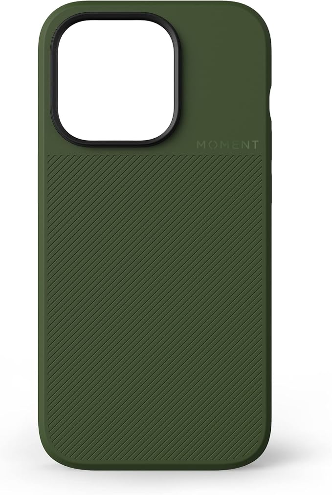 Moment Camera Case for iPhone 14 Pro – MagSafe Compatible, Attach Snap-On Filters & T-Series Lenses (Drop-in Mount Sold Separately) [Olive Green, iPhone 14 Pro] by Moment