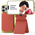 MOFT Phone Tripod Stand, Portable Selfie Stick for iPhone, Mulit-Angle | Pocket Size | Strong Magnets l MOVAS Leather | Magsafe Compatible | Easy to Charge | Stylish |For Content Creators by MOFT